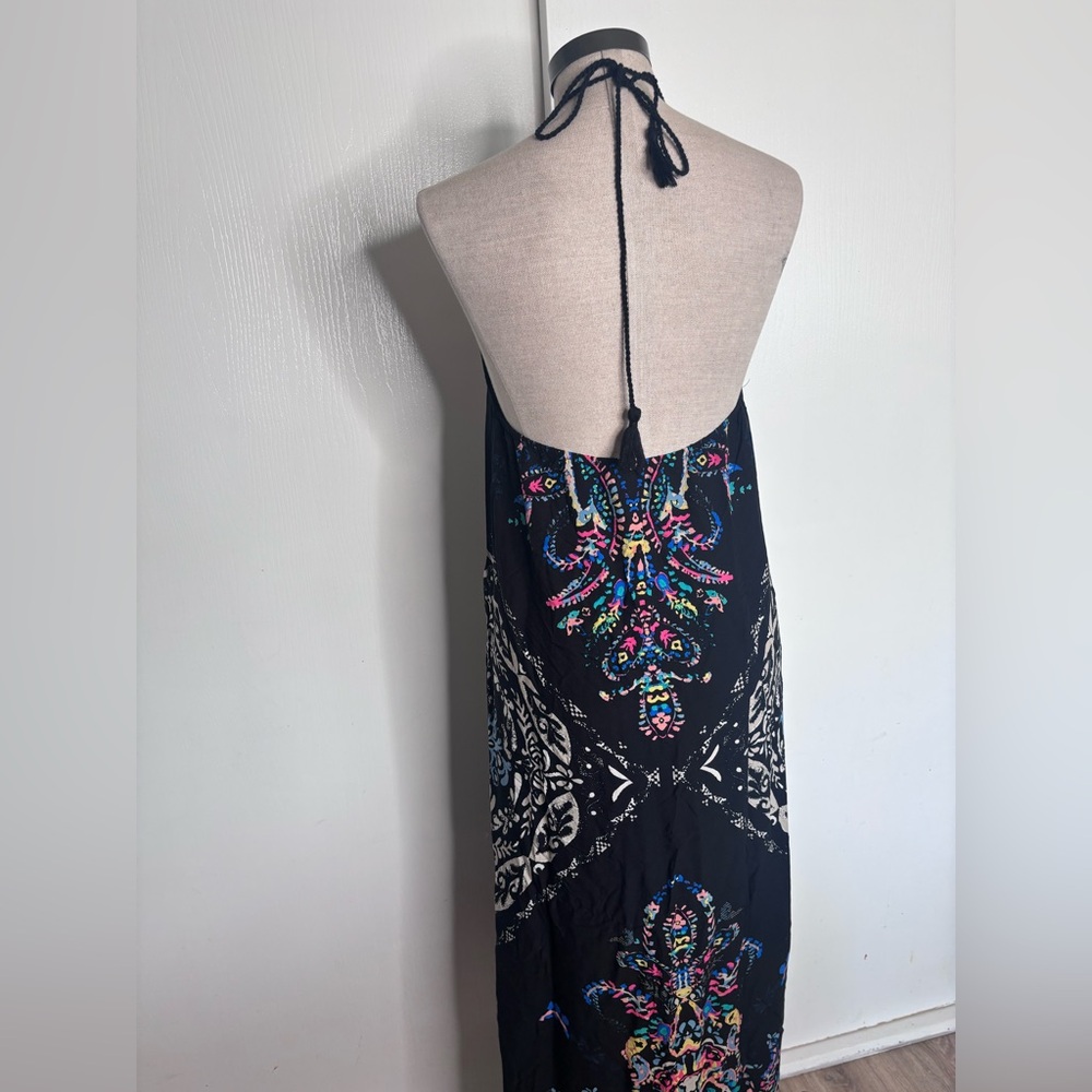 Flying Tomato Boho Halter Maxi Dress - Tribal Print Festival M - Picture 5 of 7